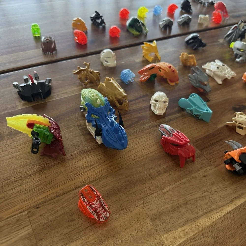 LEGO BIONICLE Hero Factory Bulk Lot of Masks Brains Parts Pieces SEE PICTURES!